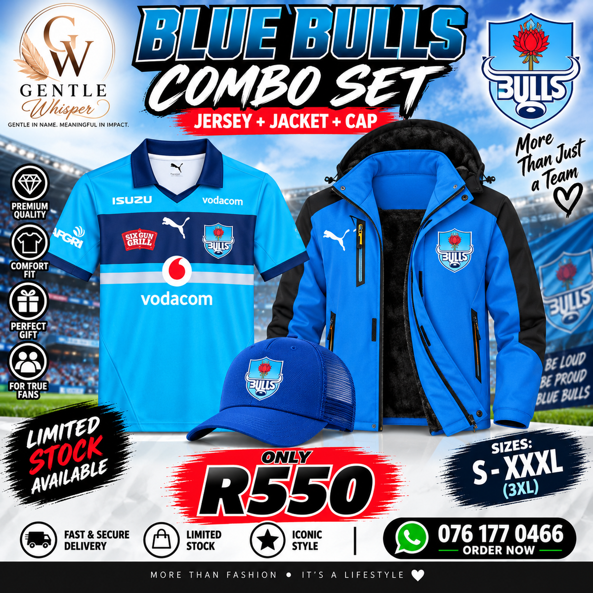 Bulls rugby set